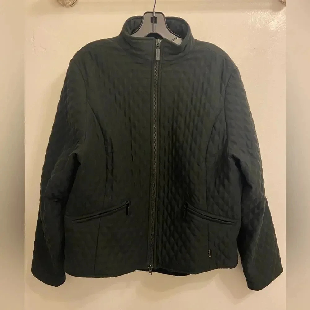 Barbour Quilted Utility Jacket - Olive - image 1